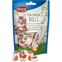 Produktbild von Trixie Premio Fish Chicken Rolls - 50 g