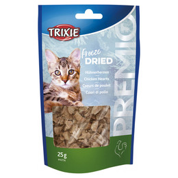 Produktbild von Trixie Premio Gefriergetrocknete Hühnerherzen Katzensnack - 6 x 25 g
