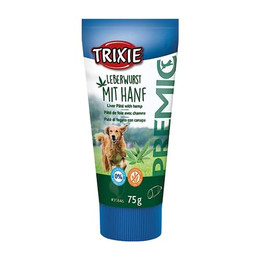 Produktbild von TRIXIE PREMIO Hunde-Leberwurst mit Hanf - 12 x 75 g