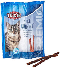 Produktbild von Trixie Premio Stick Quintett Lachs Forelle - 5 x 5 g