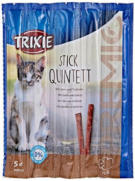 Produktbild von Trixie Premio Stick Quintett Lamm und Truthahn - 5 x 5 g