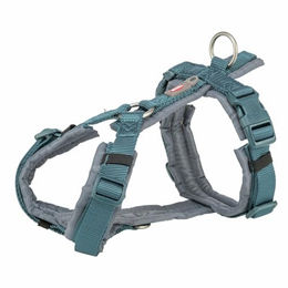 Produktbild von Trixie Premium Trekking Hundegeschirr petrol/grafit Größe S-M - 1 Stk.