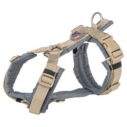 Produktbild von TRIXIE Premium Trekking Hundegeschirr Sand Taupe/Graphit grau