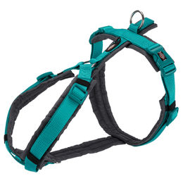Produktbild von TRIXIE Premium Trekkinggeschirr Himmelblau/Grau XL - 1 Stk.