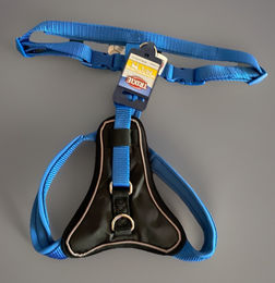 Produktbild von Trixie Premium Y-Geschirr für Hunde M-L 60-70 cm 20 mm Kobaltblau - 1 Stk.