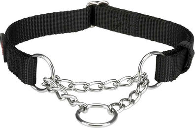 Produktbild von Trixie Premium Zug-Stopp Halsband Schwarz Größe S-M - 1 Stk.