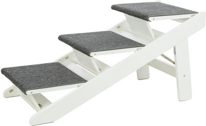 Produktbild von TRIXIE Rampe ausklappbare Stufen MDF 44 x 46 x 106 cm weiß