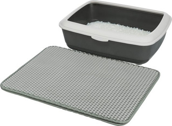 Produktbild von TRIXIE Sieb-Vorleger für Katzentoiletten EVA 58 x 75 cm grau