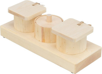 Produktbild von Trixie Snack Cups aus Holz Intelligenzspielzeug für Kleintiere