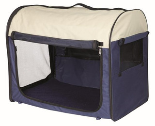 Produktbild von TRIXIE Soft Kennel Basic Hundebox M-L 70x75x95 cm dunkelgrau/hellgrau