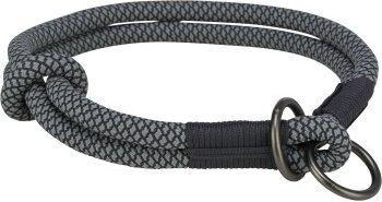 Trixie Soft Rope Zug-Stopp-Halsband schwarz M – Bild 1 von 3