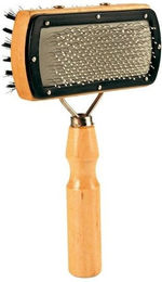 TRIXIE Softbürste beidseitig aus Holz – Bild 1 von 2