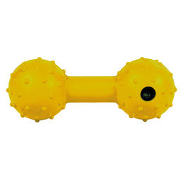 TRIXIE Spielknochen Hantel mit Schelle Naturgummi - 12 cm – Bild 1 von 3