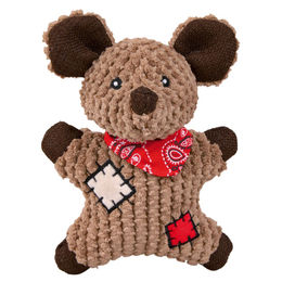 TRIXIE Tierkuscheltier Maus mit Flicken aus Stoff - 19 cm – Bild 1 von 3