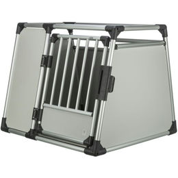 TRIXIE Transportbox Aluminium silber/hellgrau Größe L - XL – Bild 1 von 2
