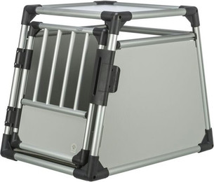 Produktbild von TRIXIE Transportbox Aluminium silber/hellgrau Transportbox B-Ware Größe M (53 x 61 x 74 cm)