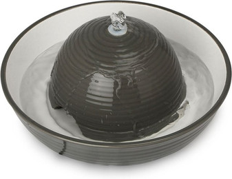 Produktbild von Trixie Trinkbrunnen Keramik Vital Flow 1,5 l grau/weiß - 1,5 l