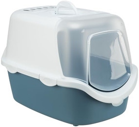 Produktbild von TRIXIE Vico Open Top Katzentoilette mit Haube und Katzenklappe