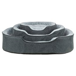 Produktbild von Trixie Vital Bett Lino Soft grau/hellgrau für Hunde, Maße: 110 x 92 cm