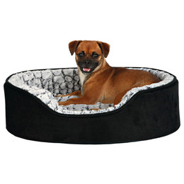 Produktbild von Trixie Vitalbett Lino orthopädisches Hundebett schwarz/grau