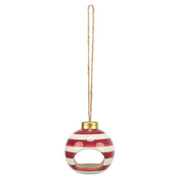 Produktbild von Trixie X-Mas Futterkugel bordeaux/creme