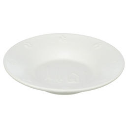 Produktbild von Trixie Xmas Keramiknapf flach weiß für Katzen - 0,2 l