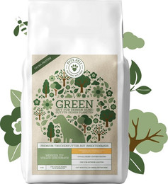 Produktbild von Trockenfutter Green Extra Protein mit Amaranth, Pastinake und Cranberry auf Insektenbasis für Hunde - 2 x 4 kg