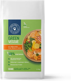 Produktbild von Trockenfutter Green Veggie mit Süßkartoffel, Linse, Banane & Leinöl für Hunde - 2 kg