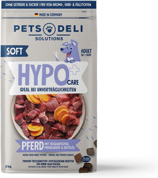 Produktbild von Trockenfutter Hypocare Soft Pferd mit Süßkartoffel, Preiselbeere und Distelöl für Hunde - 2kg