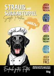 Produktbild von Trockenfutter Strauß und Kartoffel Singleprotein - 5 kg