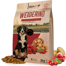 Produktbild von Trockenfutter Weiderind mit Kartoffeln & Hagebutte - 3 kg