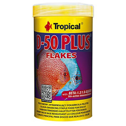 Produktbild von Tropical D-50 Plus Flockenfutter für Diskus und tropische Fische - 250 ml