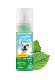 Produktbild von TropiClean Fresh Breath Oral Care Minzschaum für Haustiere - 133 ml