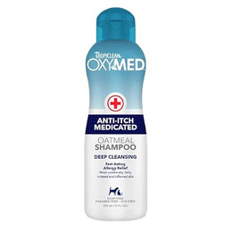Produktbild von TropiClean OxyMed Anti-Juckreiz Hundeshampoo - 355 ml