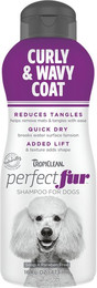 Produktbild von TropiClean PerfectFur Shampoo für Hunde mit lockigem Fell - 2 x 473 ml