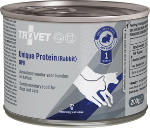 Produktbild von Trovet Unique Protein Kaninchen Nassfutter für Hunde und Katzen - 6 x 200 g