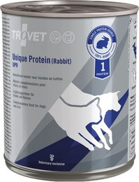 Produktbild von TROVET Unique Protein Rabbit UPR Nassfutter für Hunde und Katzen mit Kaninchen 800g