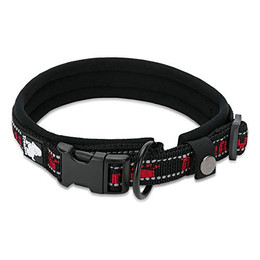 Produktbild von Truelove Nylon Hunde-Halsband mit Neopren gepolstert schwarz/rot