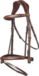 Produktbild von Trust Equestrian Trense Geneva, englisch kombiniert, braun/silber - WB/Full