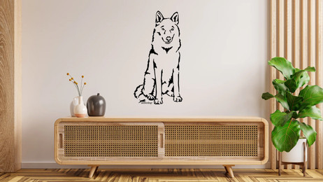 Produktbild von Tschechoslowakischer Wolfshund Wandtattoo Wandsticker Wandaufkleber Wanddekoration