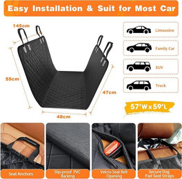 Produktbild von TSE Tierdecke Hunde Autoschondecke XL 152x147cm