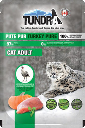 Produktbild von Tundra Cat 85 Gramm Katzennassfutter Sparpaket 32 x 85 Gramm Pute Pur