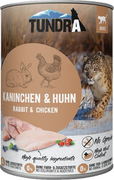 Produktbild von Tundra Cat Kaninchen & Huhn - 6 x 400 g