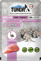 Produktbild von Tundra Cat Kitten 85 Gramm Katzennassfutter Sparpaket 32 x 85 Gramm Pute Pur