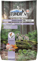 Produktbild von Tundra Cat Kitten Huhn & Lachs Katzentrockenfutter Sparpaket 2 x 1,45 Kilogramm