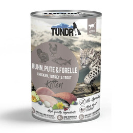 Produktbild von Tundra Cat Kitten Huhn, Pute & Forelle - 6 x 400 g