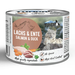 Produktbild von Tundra Cat Lachs & Ente Nassfutter für Katzen - 6 x 200 g