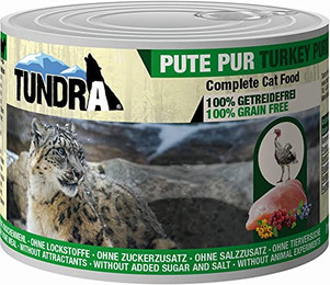 Produktbild von Tundra Cat Pute Pur Nassfutter - 6 x 200 g