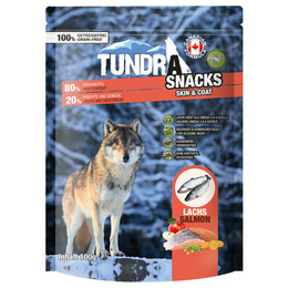 Produktbild von Tundra Dog Snack Skin & Coat Lachs - 9 x 100 g
