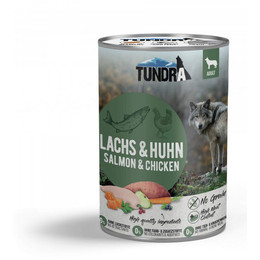 Produktbild von Tundra Nassfutter Hundefutter Lachs & Huhn - 6 x 400 g